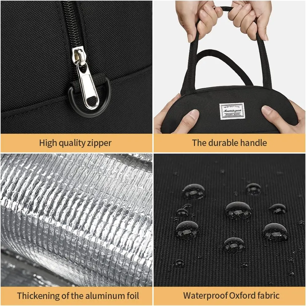 Wholesale High Quality Eco Reusable Thermal Cooler Bag Portable Insulated Lunch Insulated Reusable Shopping Bag With Zipper