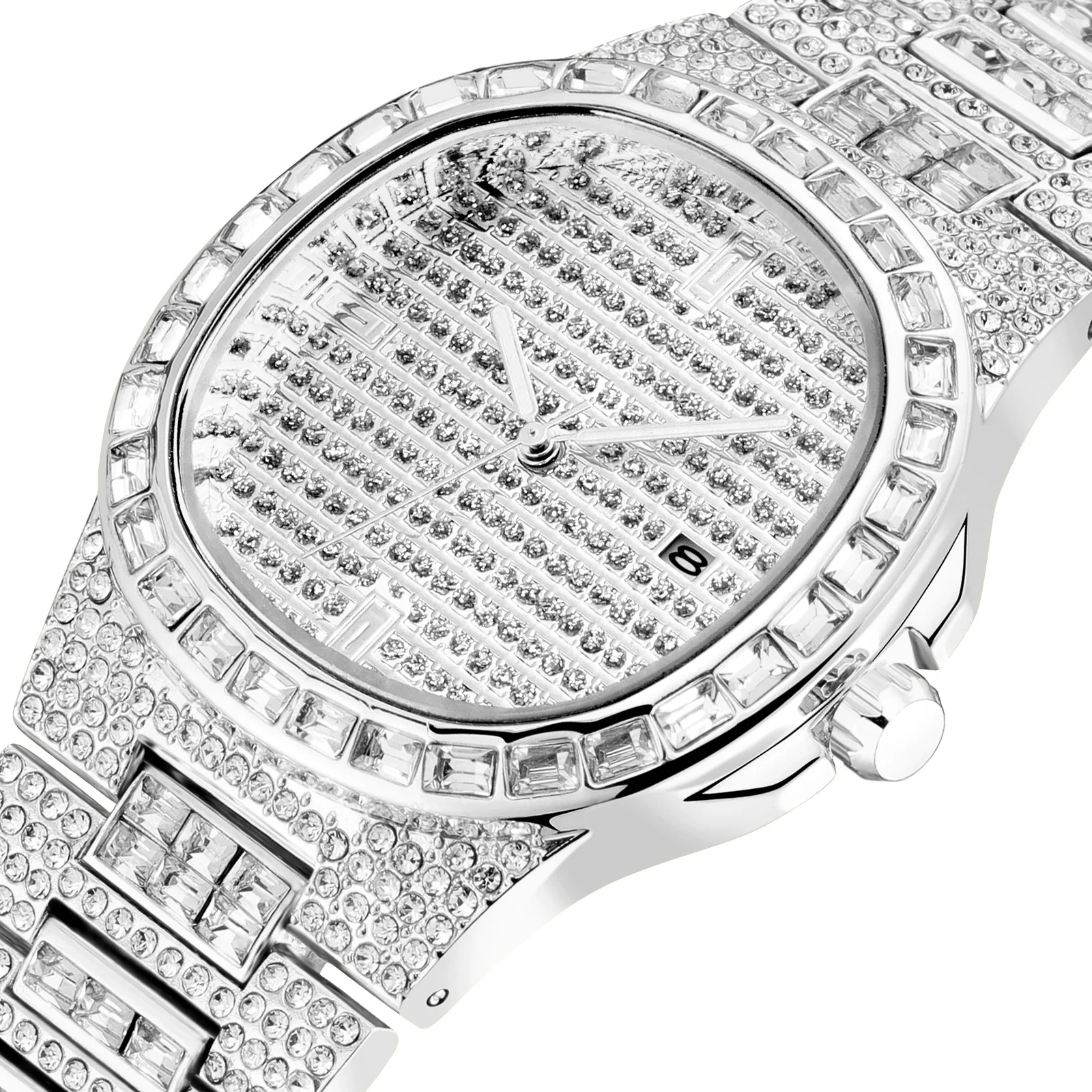 Прямая поставка, в наличии, низкая цена, оптовая продажа, роскошные мужские наручные часы с бриллиантами