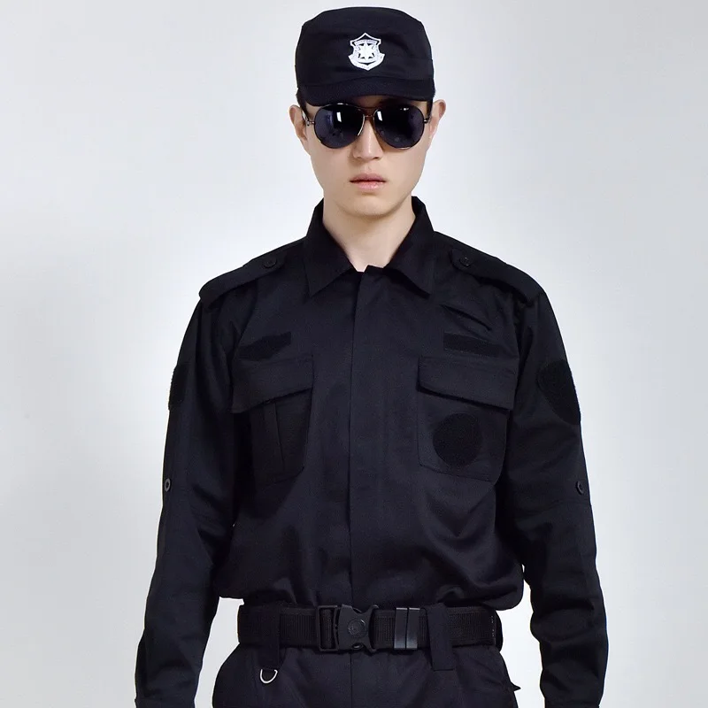 
long sleeve best security guard suit uniform 