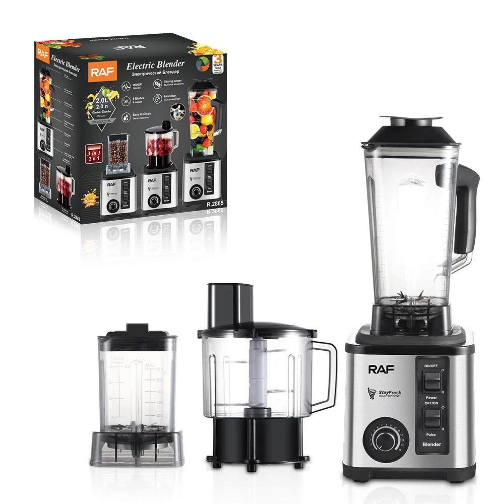 RAF Multifunction Mixer Grinder Ice Crush Smoothie Maker Blender Juicers 3 in 1 Smoothie Blender
