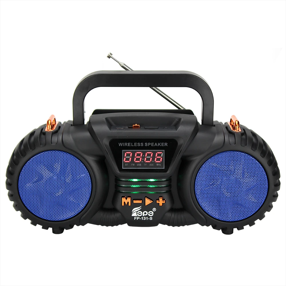 
 Solar panel Radio FM Radio BT Wireless radio Speaker With led display  FP-131-S  