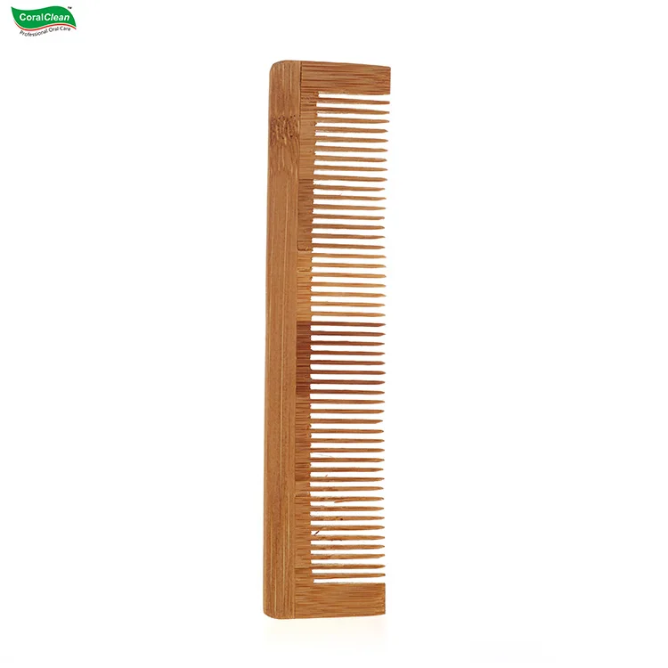 Wholesale Wooden Bamboo Travel Pocket Combs Engraving Logo Customized