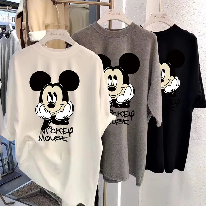 
wholesale low price popular design women short sleeve cartoon printed fashion girl T shirts OC255 