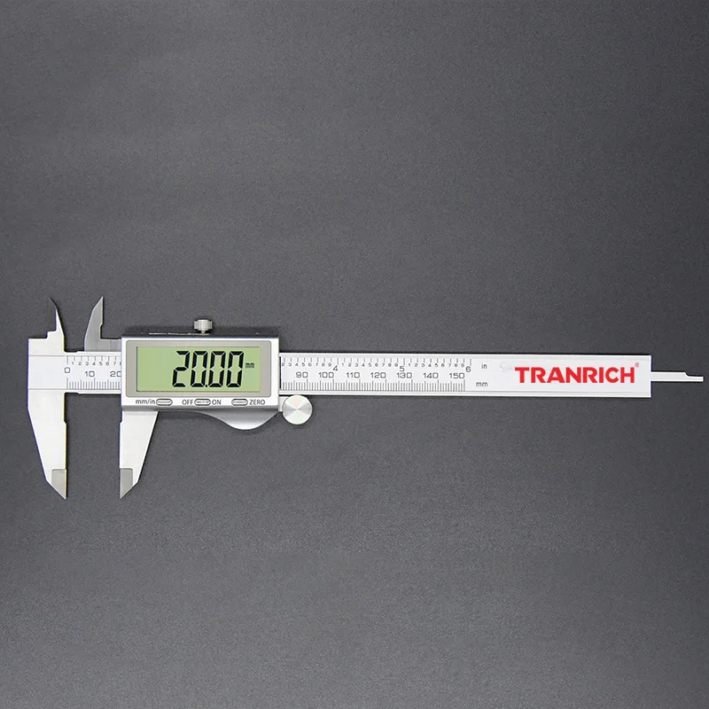 6 Inch High Precision Digital Caliper Stainless Steel Vernier Caliper Micrometer Measuring Tool