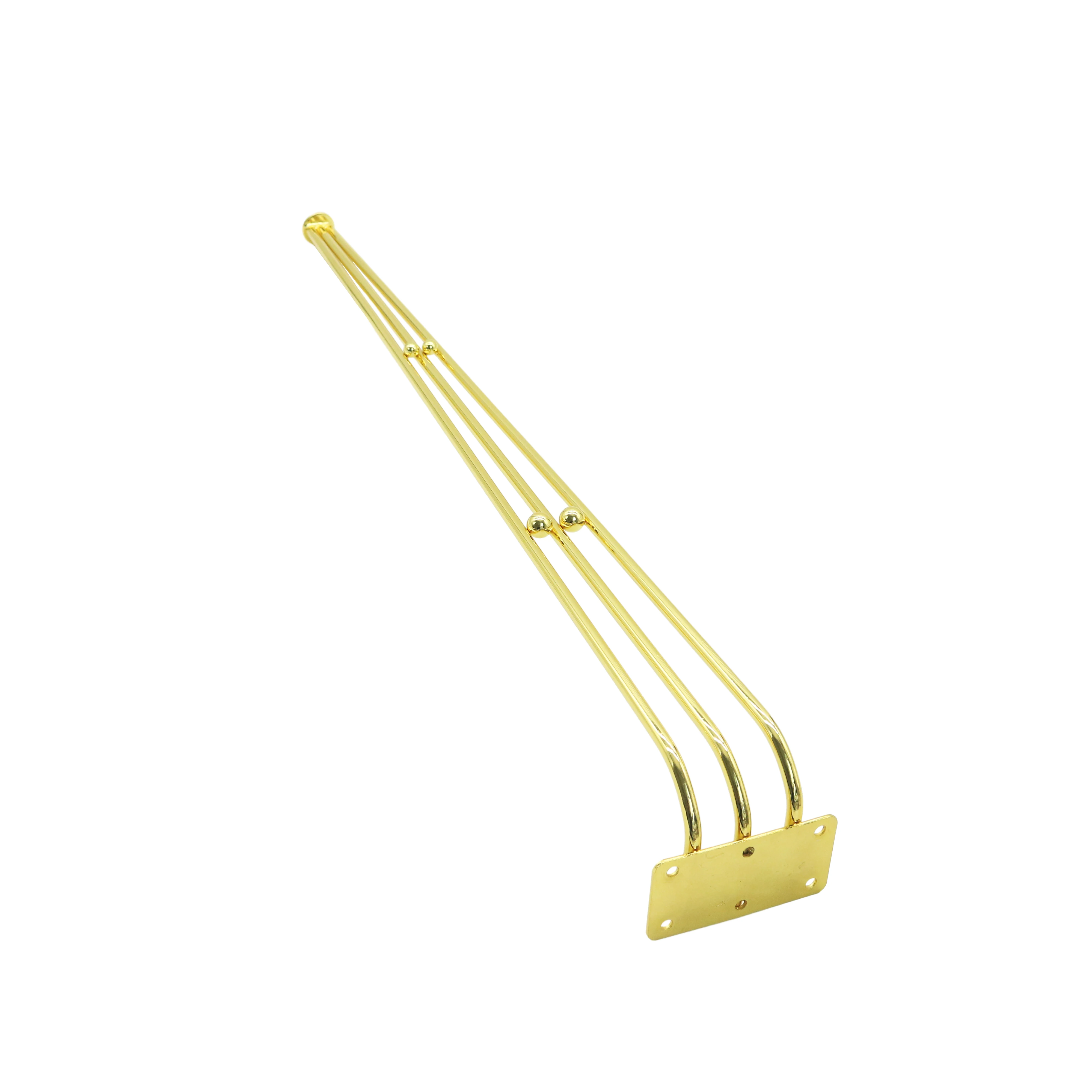 Hot Selling Metal Furniture Legs Golden Sofa Bed Tv Cabinet Coffee Table Legs Decorative Furniture Hardware Accessories