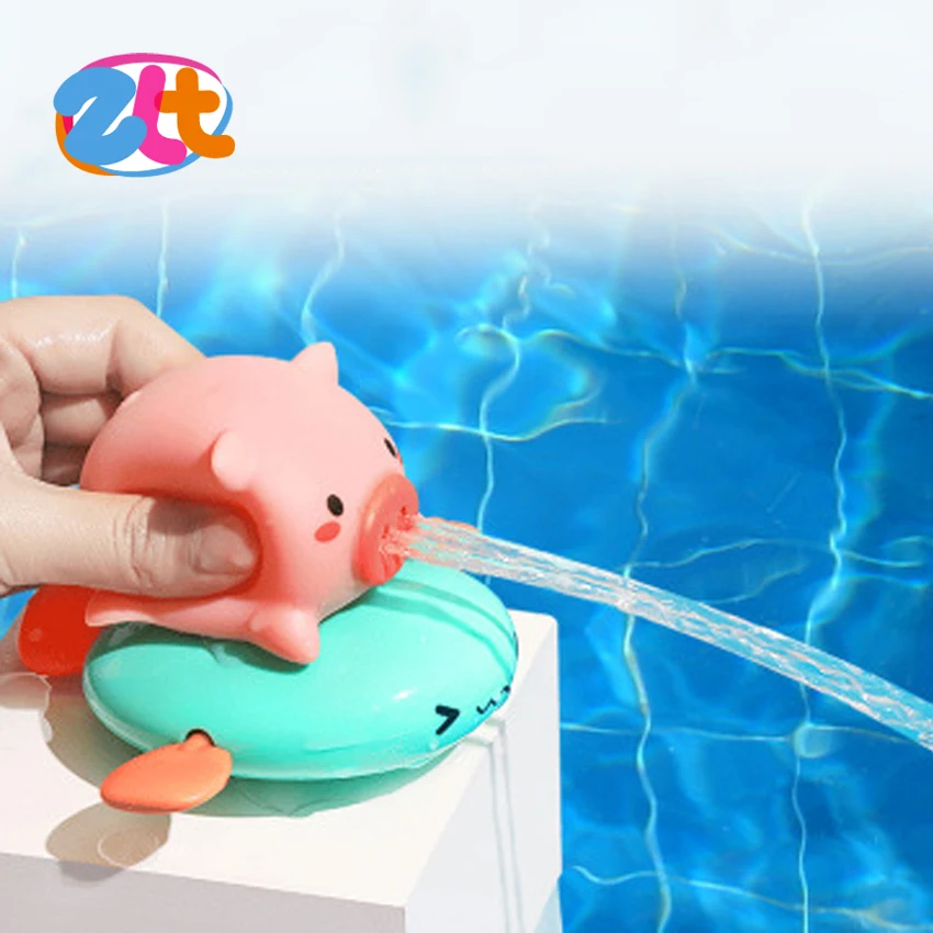  Новый дизайн мультфильм Милая свинья Ванна игрушка для