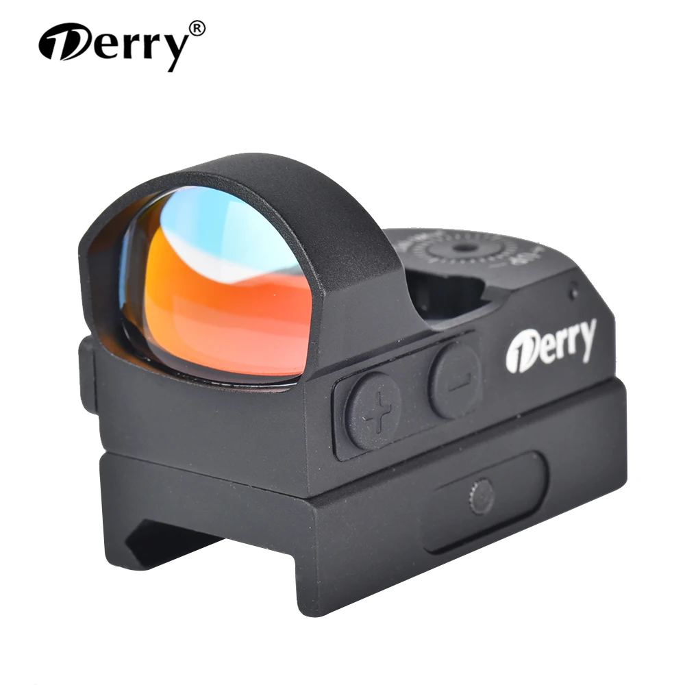 Derry Optics  DE1324 Red Dot Sight 3.5 Reticles Reflex Sight ON&OFF Switch for 20mm Rail Mount