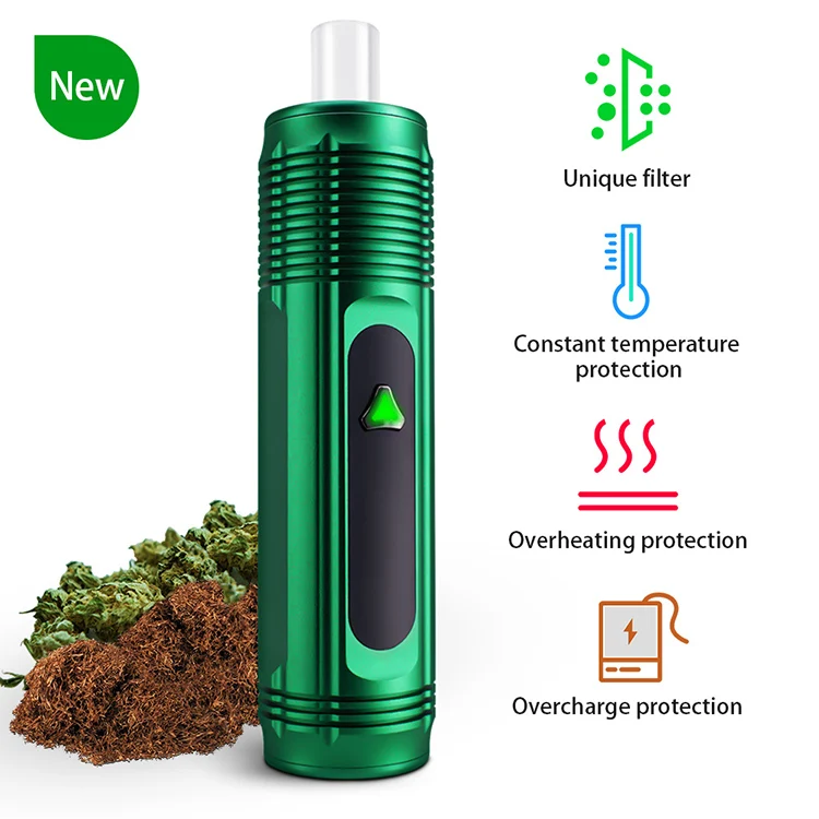 
2020 hot sell Elite dry herb vape box mod Aluminum alloy black green color herb vaporizers pen with private label 