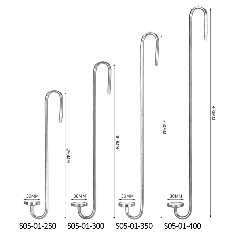 DEM S05-01-350  350MM Aquarium Stainless Steel CO2  Diffuser Fish Tank  Water Plant Carbon Dioxide Atomizer With Sucker