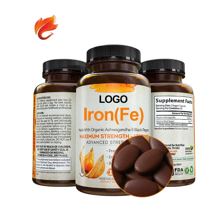 Female Health Care Supplement Heme Iron Fe Pellets Chewable Tablet Private Label