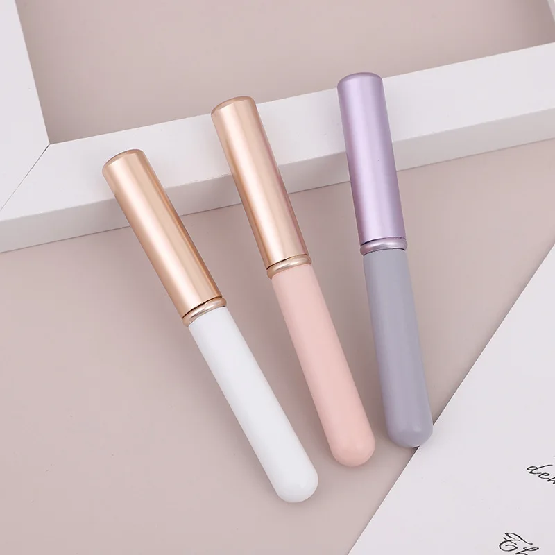 Wholesale single branch round head and lip brush red covered concealer details brushing lips makeup brush portable beauty tools