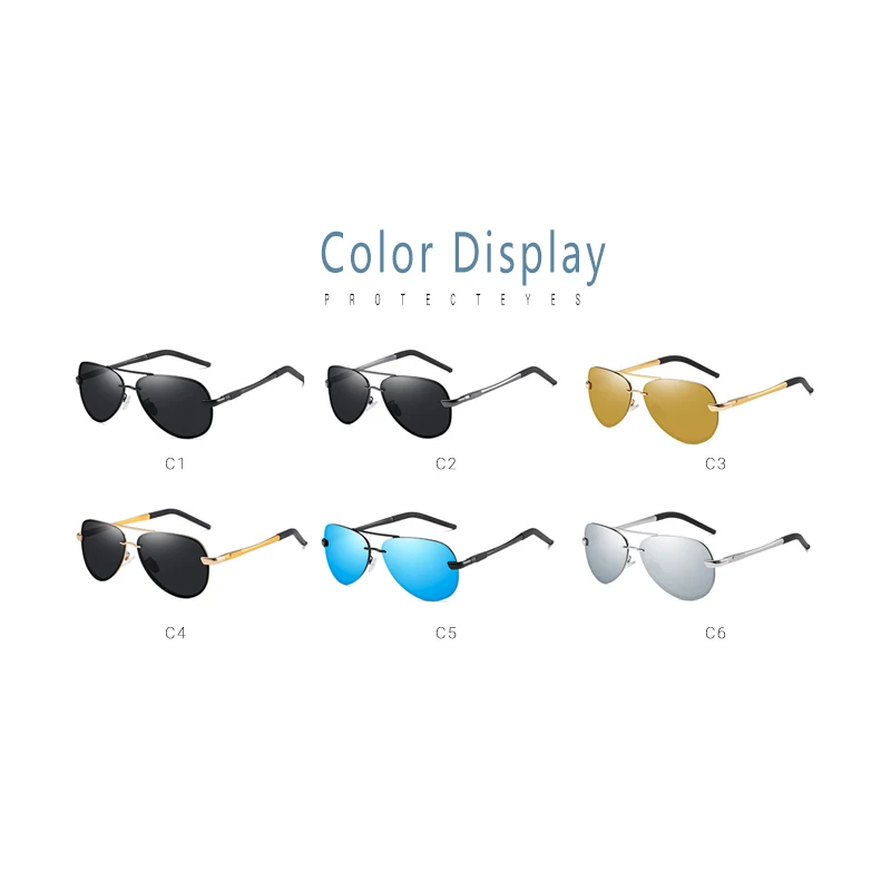 Солнцезащитные очки Gafas De Sol Модные мужские солнцезащитные очки 2022 модные поляризационные солнцезащитные очки-авиаторы в алюминиевой оправе для мужчин и женщин