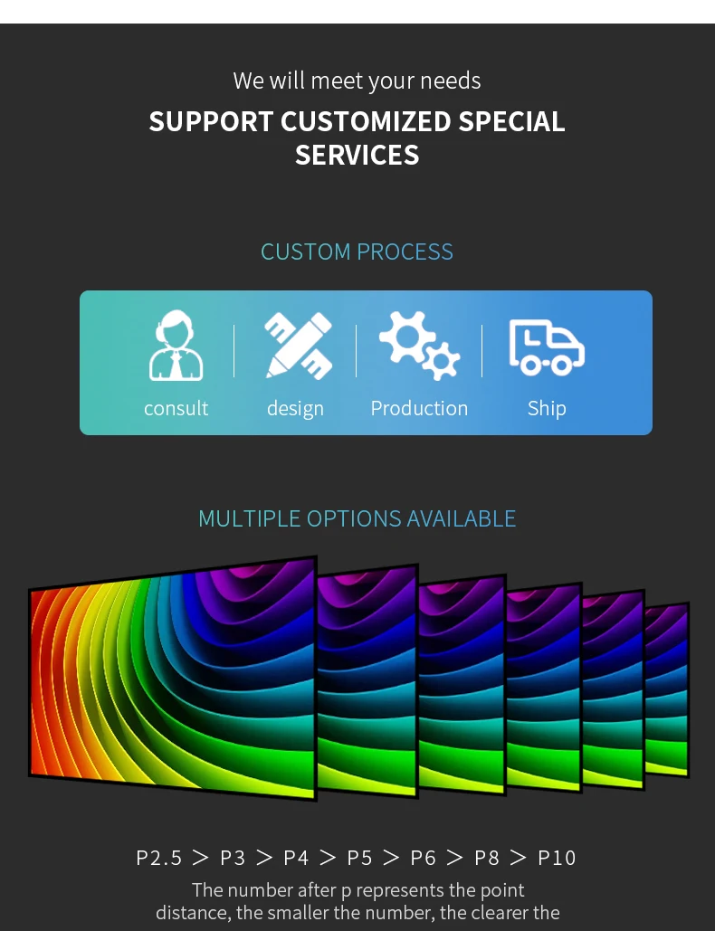 Led Video Wall Screen P2.5 P3 P4 P5 P6 led display High Performance Indoor Outdoor Led Display Screen