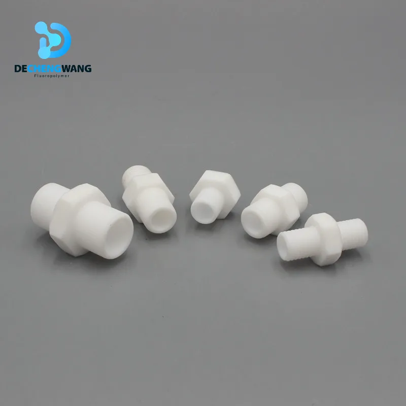 PTFE Double Compression Tube fittings Adjustable PTFE compression Fittings