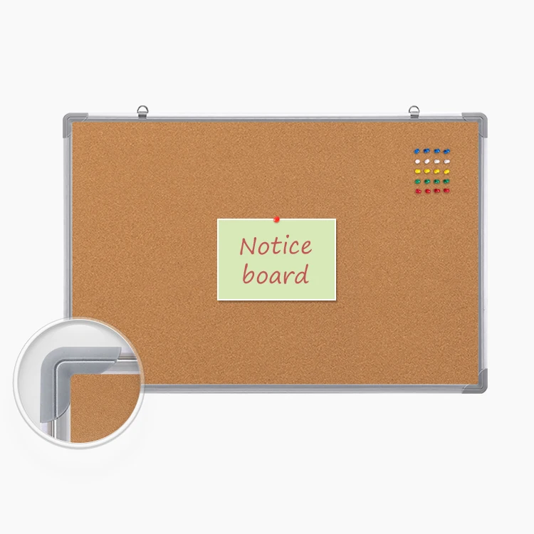 Cork Notice Board Bulletin Board Decorative Pin Borad for Office