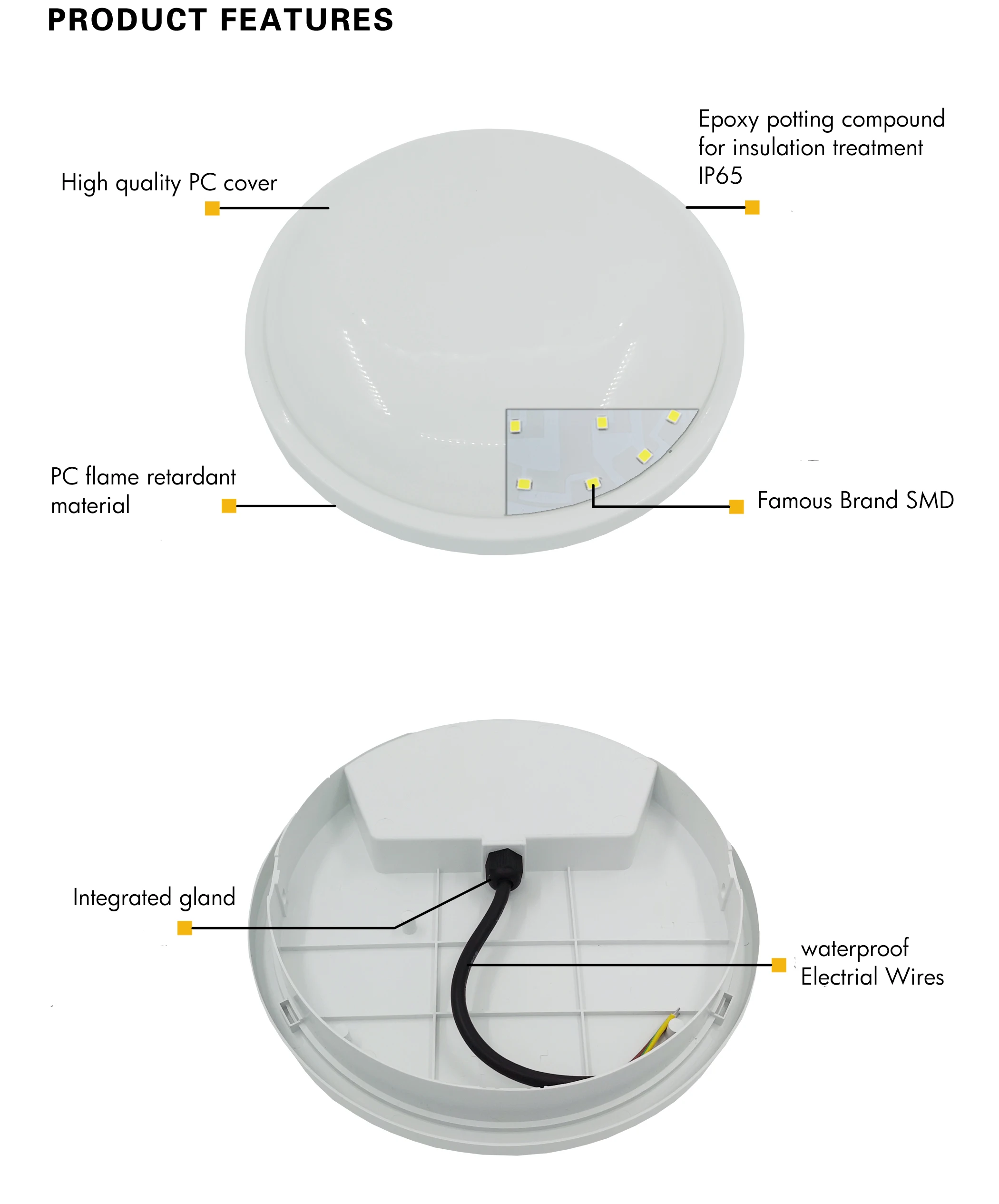 Hot Selling Led Lamp Ir Bulkhead Light With Switch At Good Price