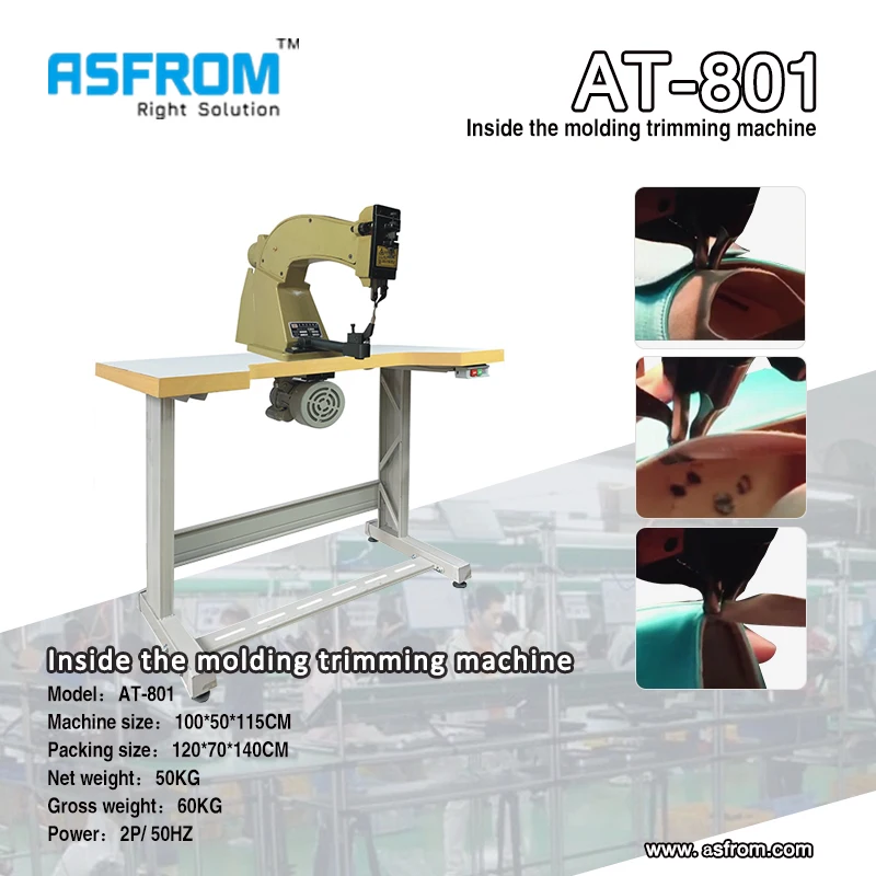 ASFROM AT-801Shoe Welt Lining Edge banding Trimming Machine for Eva//Rubber/Leather