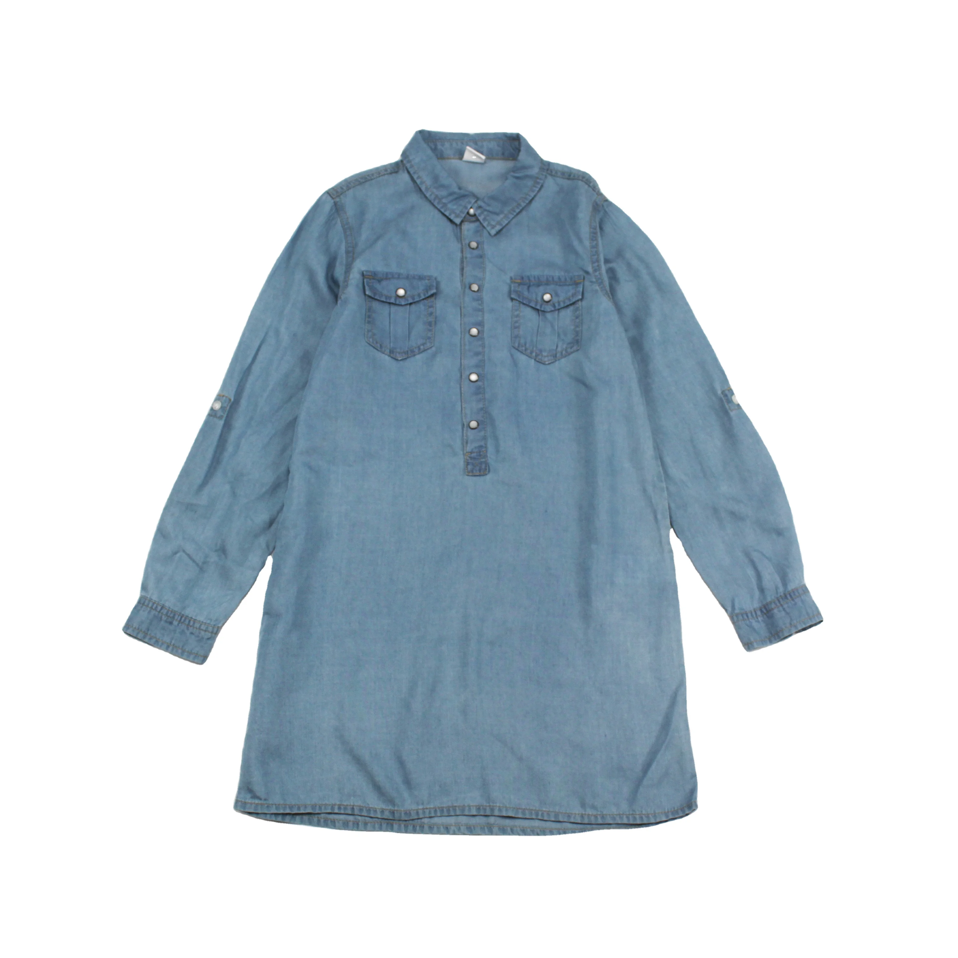 
Wholesale Customized Good Quality Blue 100% Lyocelll Economical Girls Shirt 