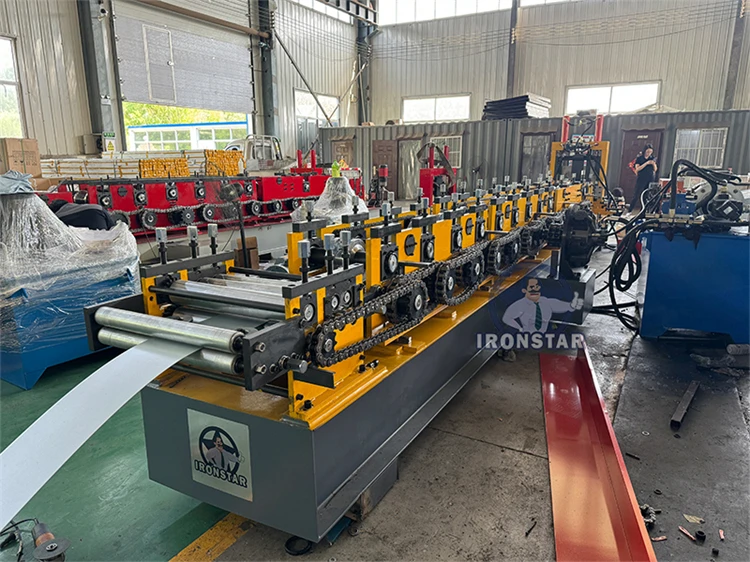 Cheaper Automatic U purlin machine U  Shape Purlin Profile Channel Making Roll Forming Machine automatic size changeable