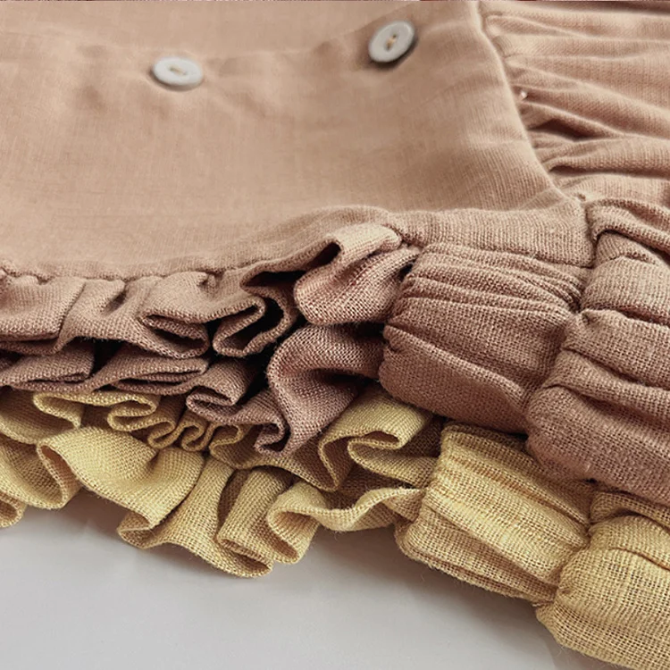 Children Girl Clothing Kids Clothes Plain Color Summer Sleeveless Little Girls Dress