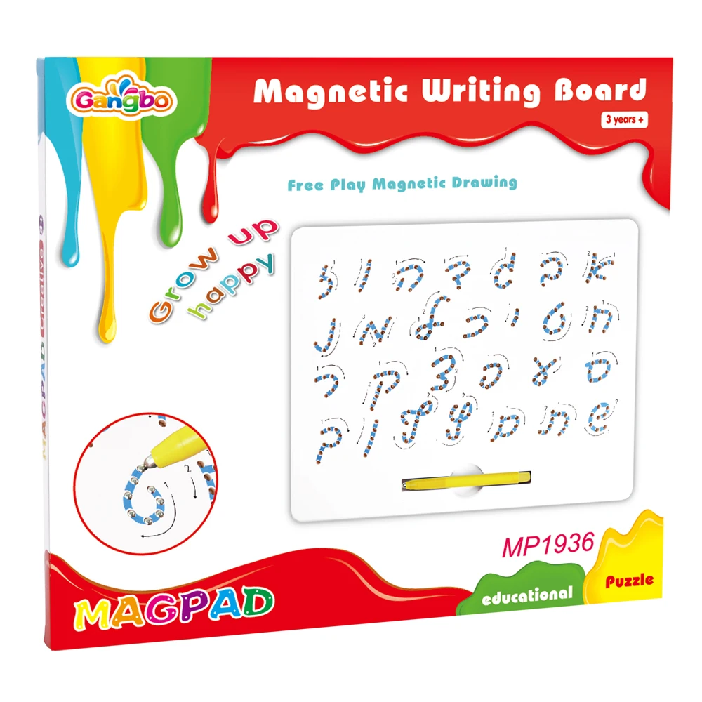 Preschool Educational toy Hebrew Letter Drawing Board Magnetic Writing Board For Kids Magpad