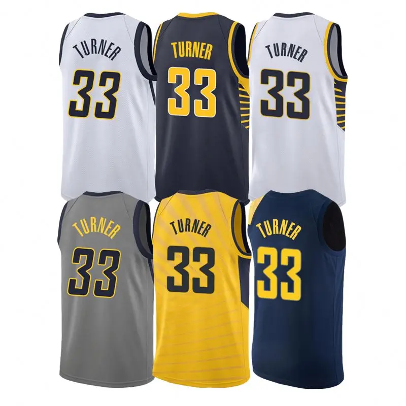 Miles Turner #33 White Best Quality Stitched Basketball Jersey