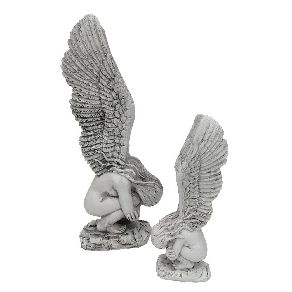 Статуэтка из полирезины с ангелом для воспоминания и выкупа антикварные садовые скульптуры
