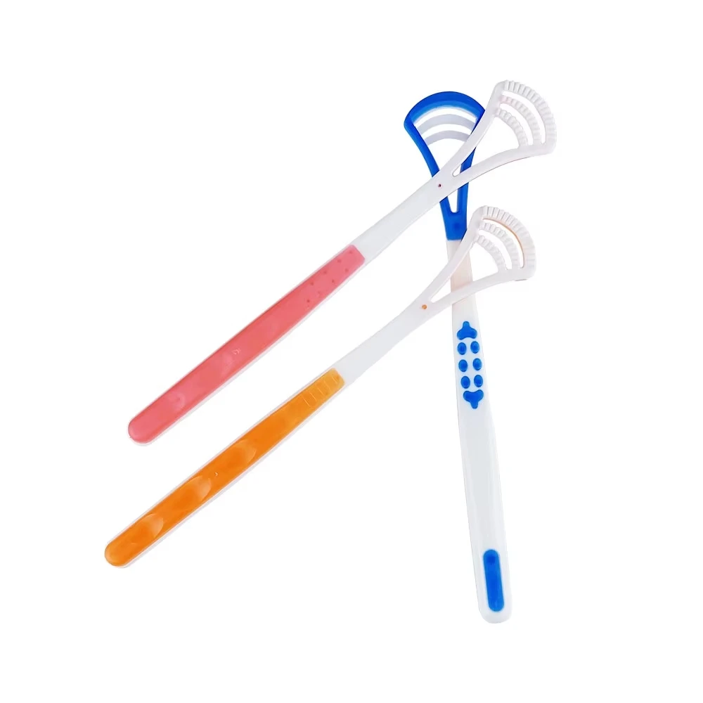 Tongue Scraper Cleaner Soft Silicone Tongue Coating Brush Oral Health Clean Brush Mouth Fresh Breath Scraping Easy To Use