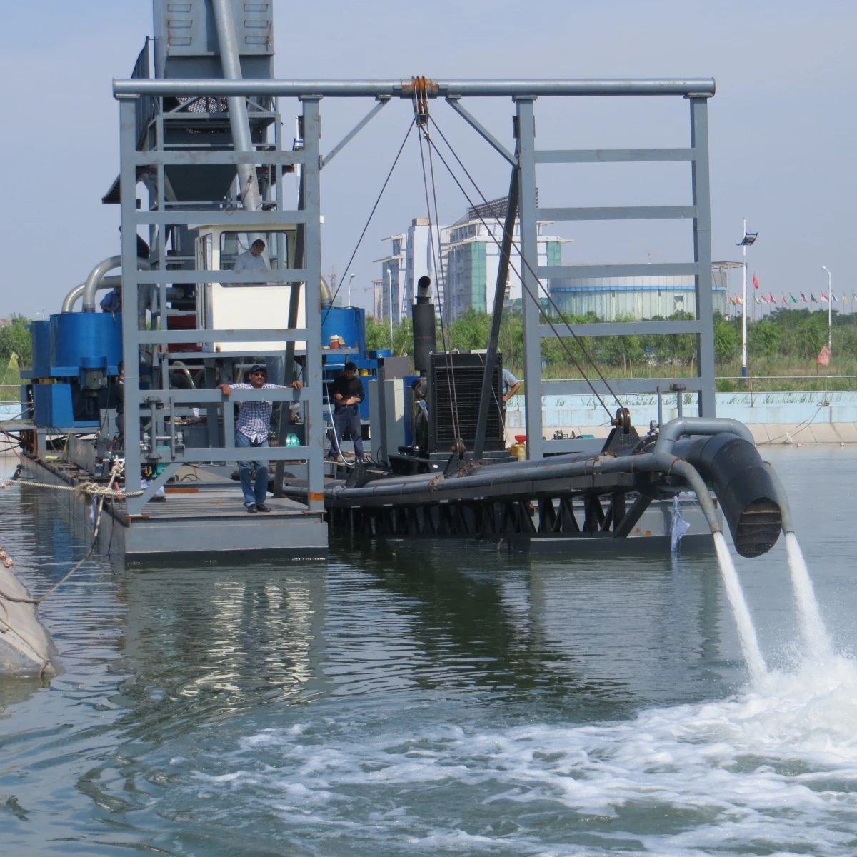 China sand jet suction dredger 3500m3/h dredging machine for river/sea/lake dredging  with guarantee quality