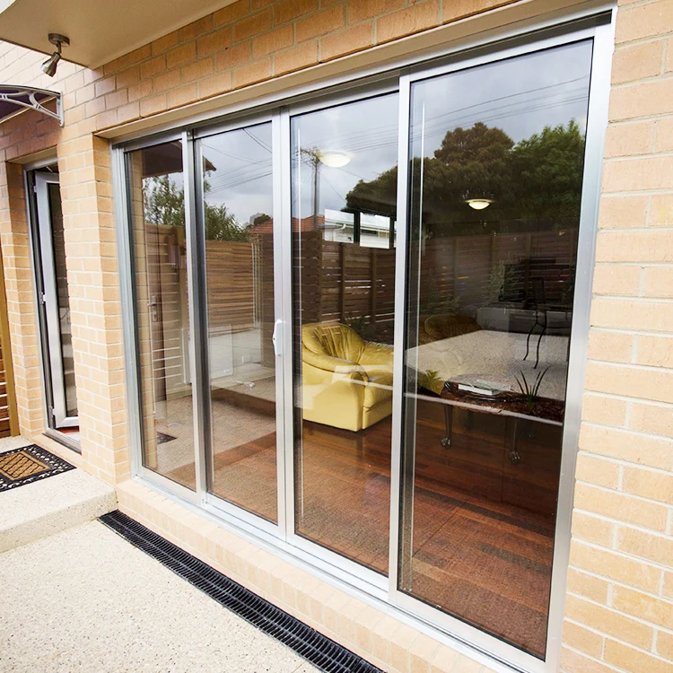 chinese exterior aluminium sliding patio French glass door price list pictures in ghana