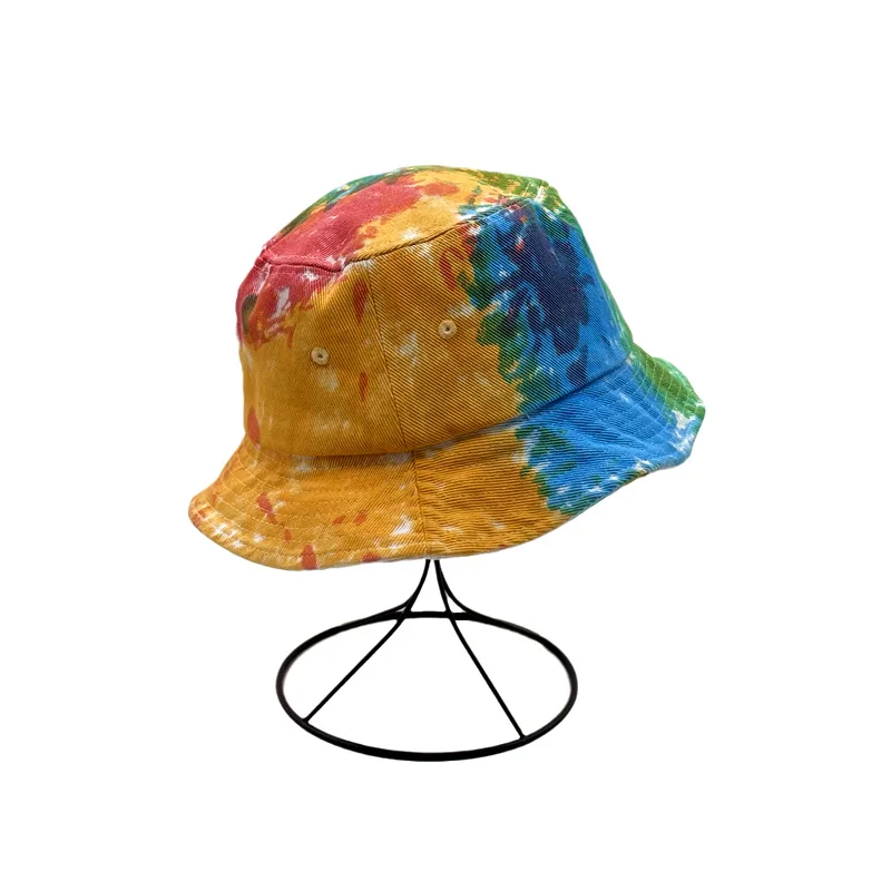 Designer Tie Dye Bucket Hat Unisex High Quality Cotton Fisherman Hat For Women