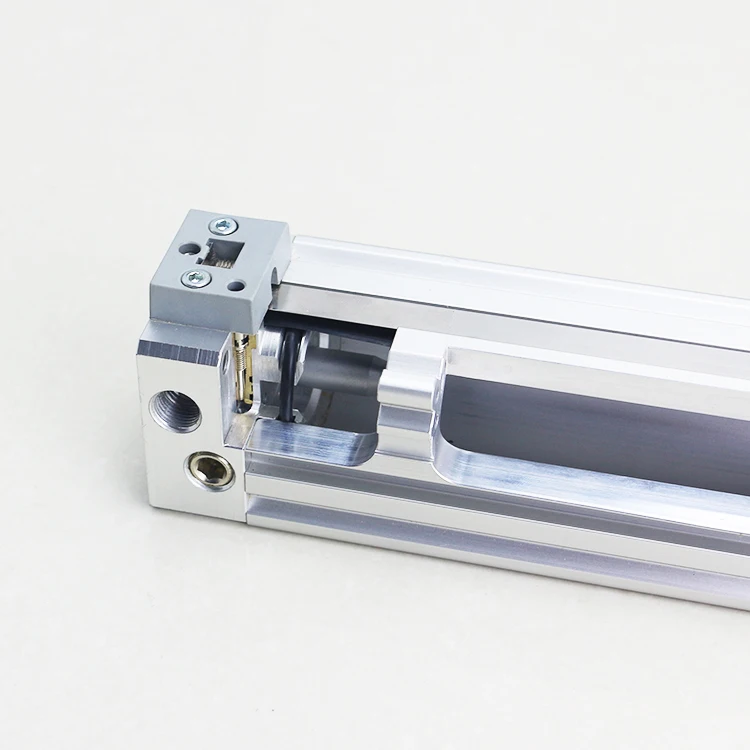 Pneumatic Air Rodless Cylinder Long Stroke Large Aluminium Mechanically Jointed Large 400mm 1000mm 2000mm 5000mm Piston Cylinder