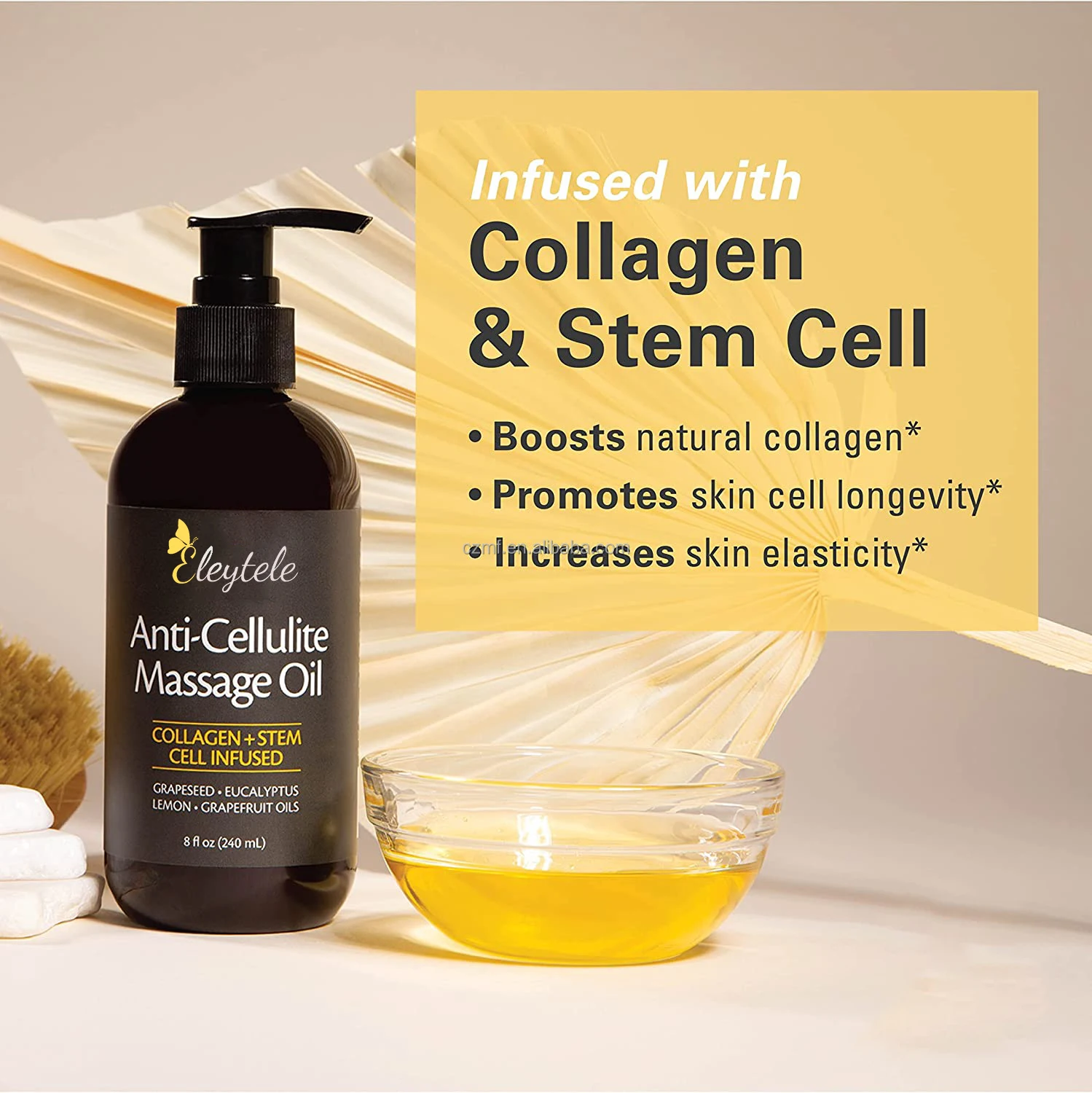 OEM Private Label Natural Organic Herbal Body Care Slimming Oil Fat Burn Hot Massage Anti Cellulite Oil