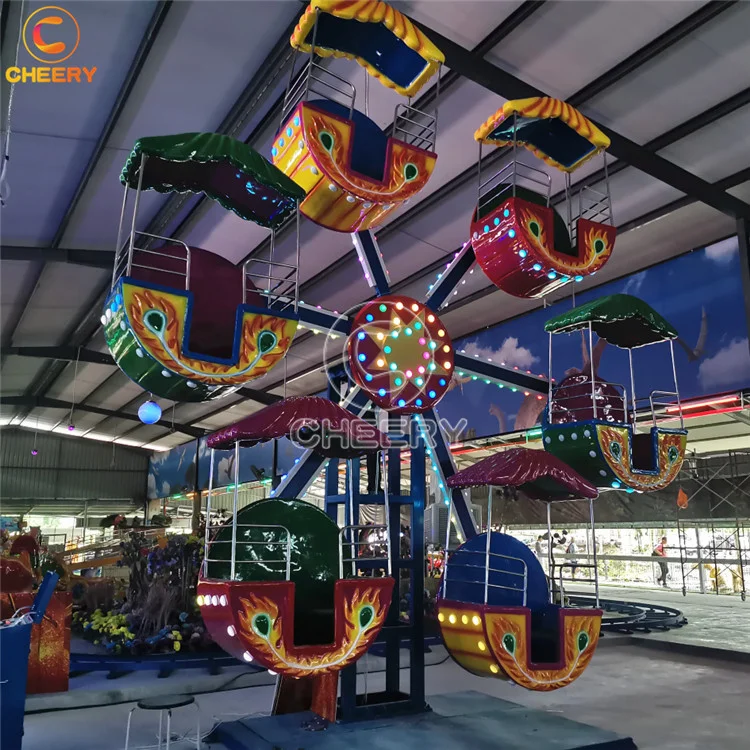Cheap price kids amusement park rides electric 12 seats 6 cabins small ferris wheel for sale