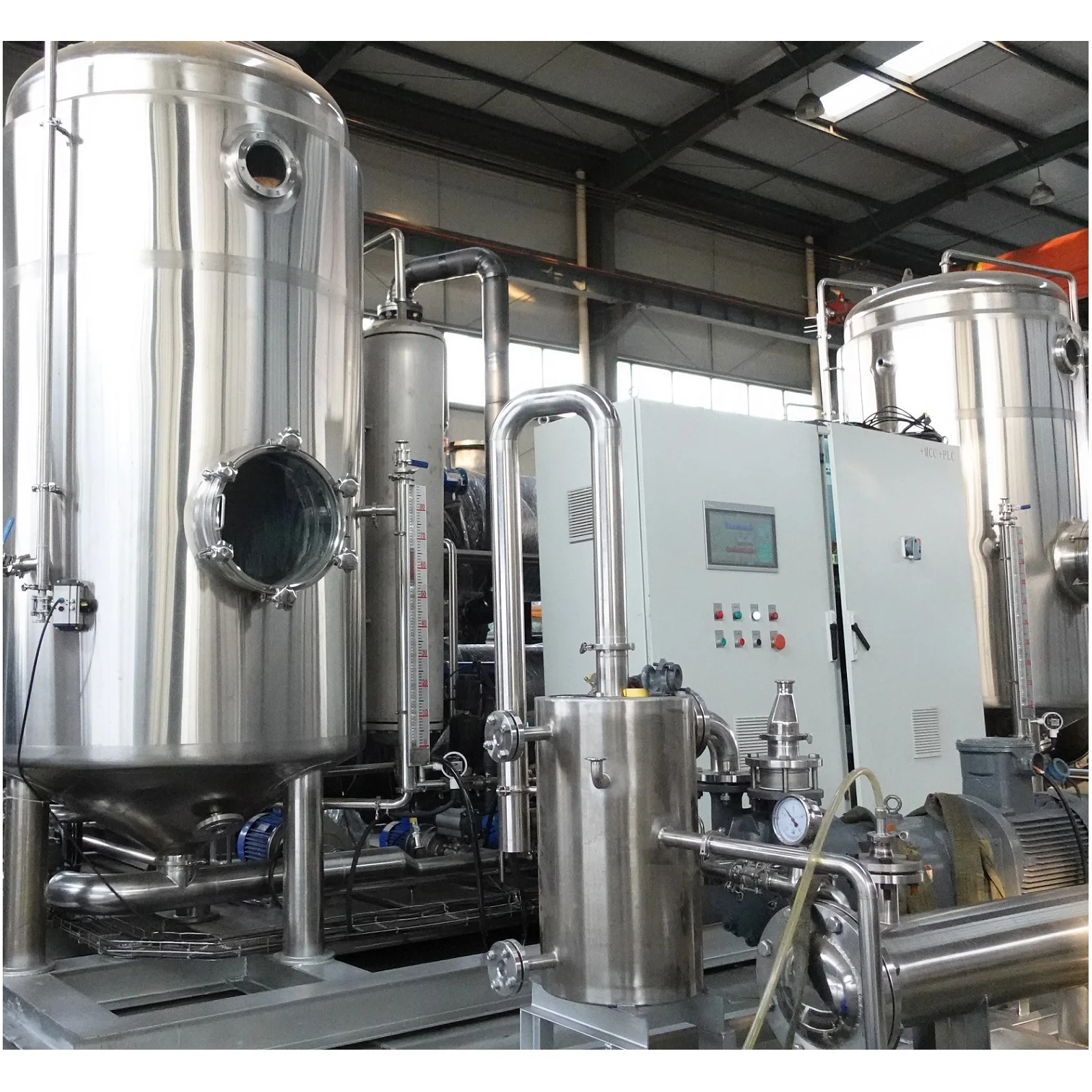 Minjie industrial single effect SDR vacuum energy saving evaporator condenser for ethanol solvent environmental protection