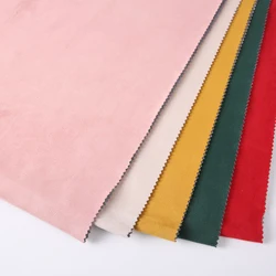 brush polyester microfiber bonding suede textured knit fabric custom