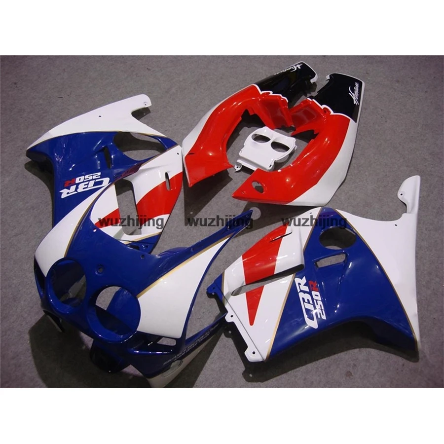 Abs Fairing for CBR250 RR 1988 - 1989 MC19 blue White red Plastic Fairings CBR 250RR 1989 Bodywork CBR250 RR 88