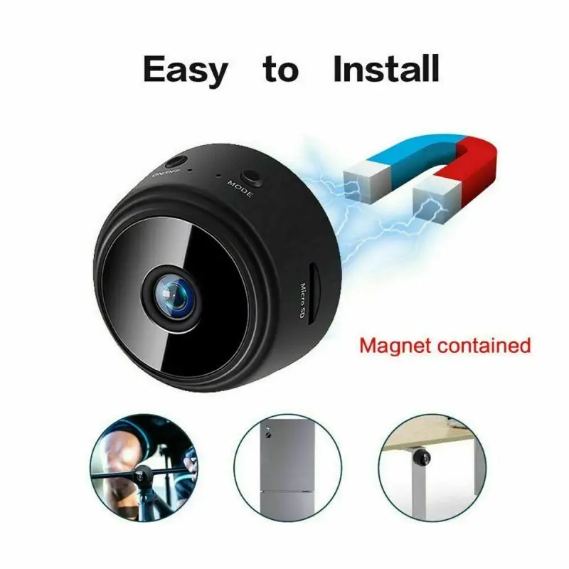 Wireless Mini Camera A9 WiFi Camera 1080P for Car Home Indoor With Mobile Phone APP
