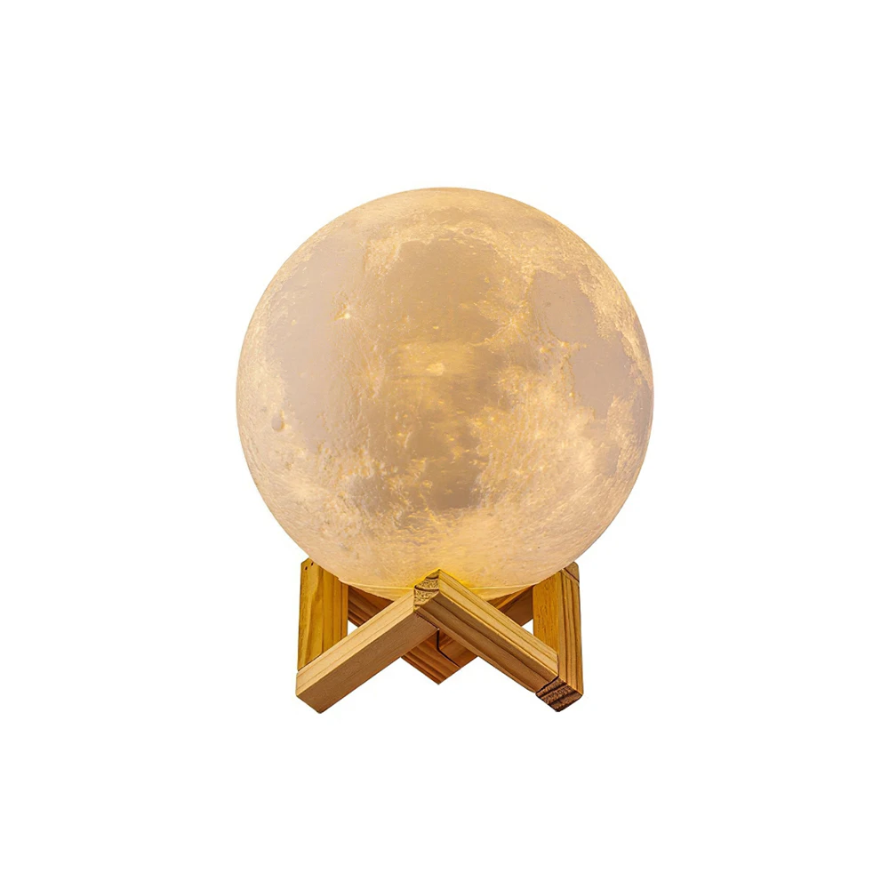 Remote Touch Control 16 Colours RGB Night Light USB Rechargeable 3D Globe Led Moon Lamp