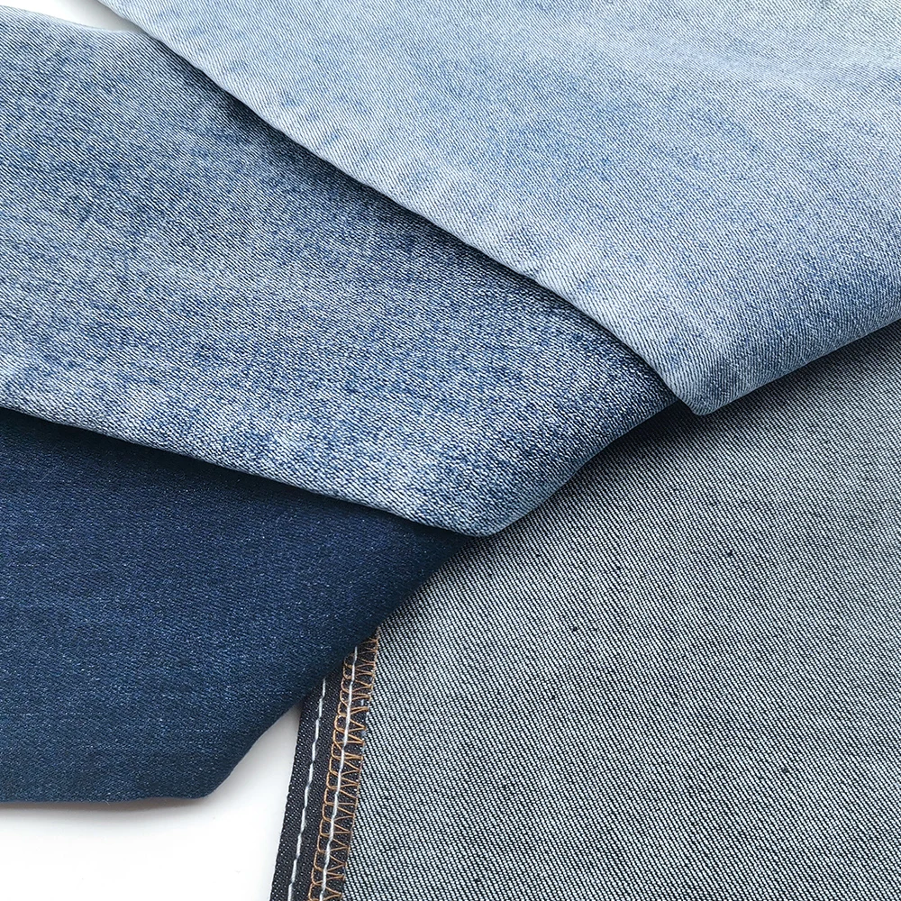 12OA+11.7*21/75D+55D TR+21/75+40D TR denim fabric for clothes