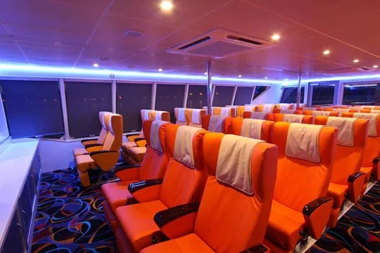 Grandsea 35 м 200 лиц, противоскользящий стеклопластиковый угловой пассажирский паром лодка для продажи