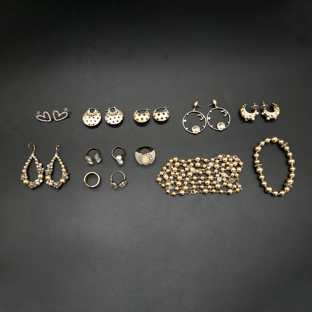 resizable colorful round and square diamond ring set neon wedding crystal ring jewelry real gold plated women rings