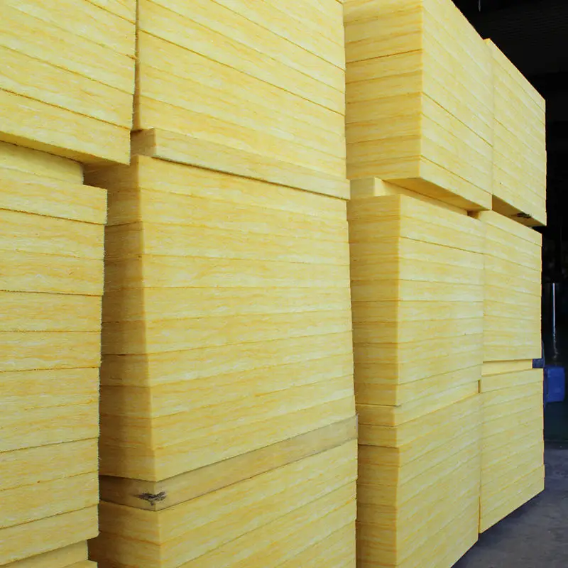 1100mm 2300mm 48kg/m3 100mm Metal Sandwich Panel Insulation Glass Wool Glasswool Panel/Slab/Board For Building Materials