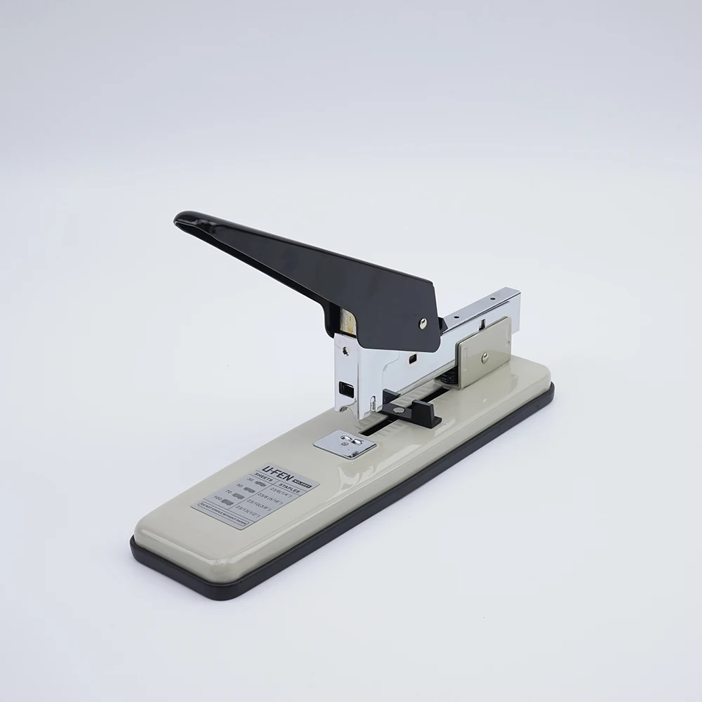 UFEN Office manual metal jumbo size magazine 100 sheets heavy duty long arm reach stapler