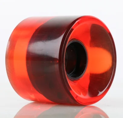 2021 Hot Sale Clear Red 60*45mm 78A Durometer Longboard Skateboard Wheels