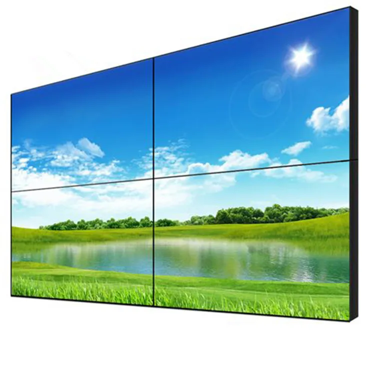65 inch Floor Standing 3.5MM Bezel CCTV System 2X2 Splicing Screen 4K Player Monitor LCD Video Wall Display For Advertising