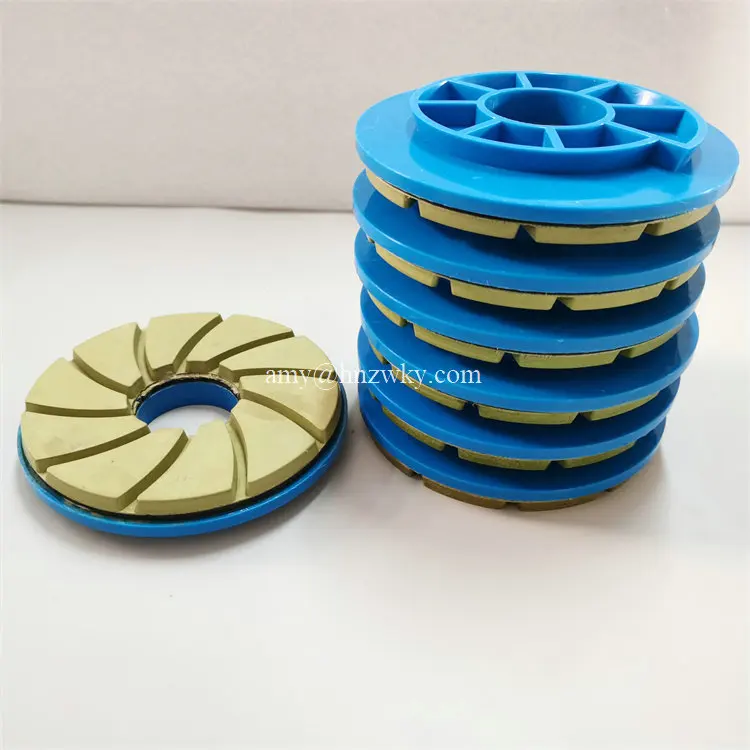 5 Inch snail lock polish pads for granite Edge Grinding Wheel Marble Polishing Pad Grinding