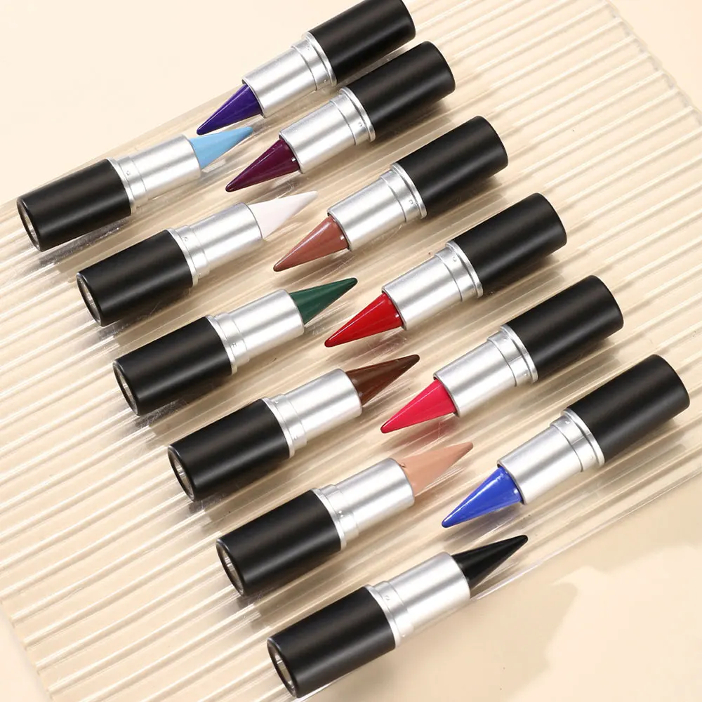 Vendor Wholesale White Black Private Label Graphic Eye Liner Colorful Long Lasting Color Makeup Gel Eyeliner
