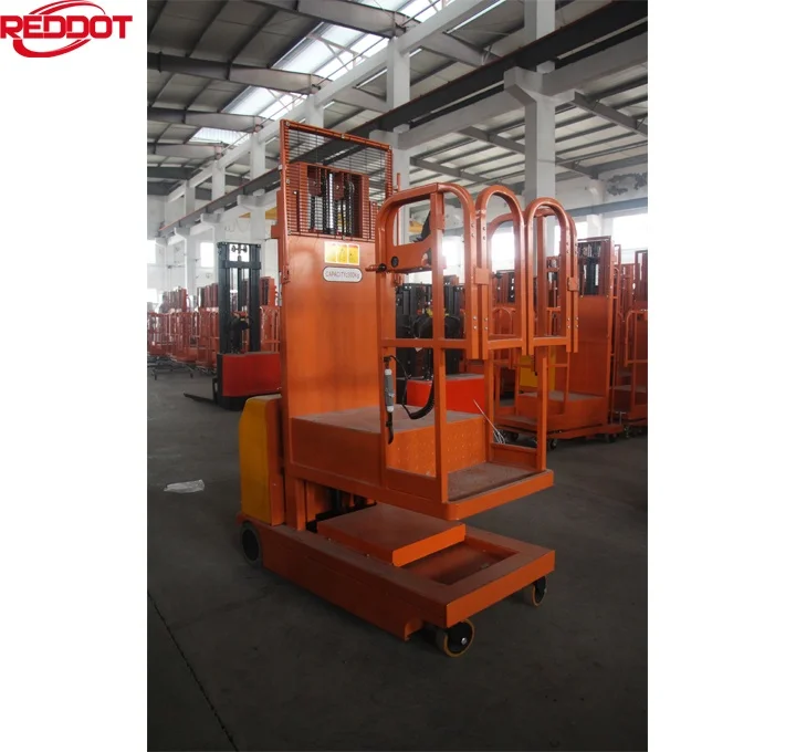 REDDOT economic series durable chassis aerial electric order picker reclaimer