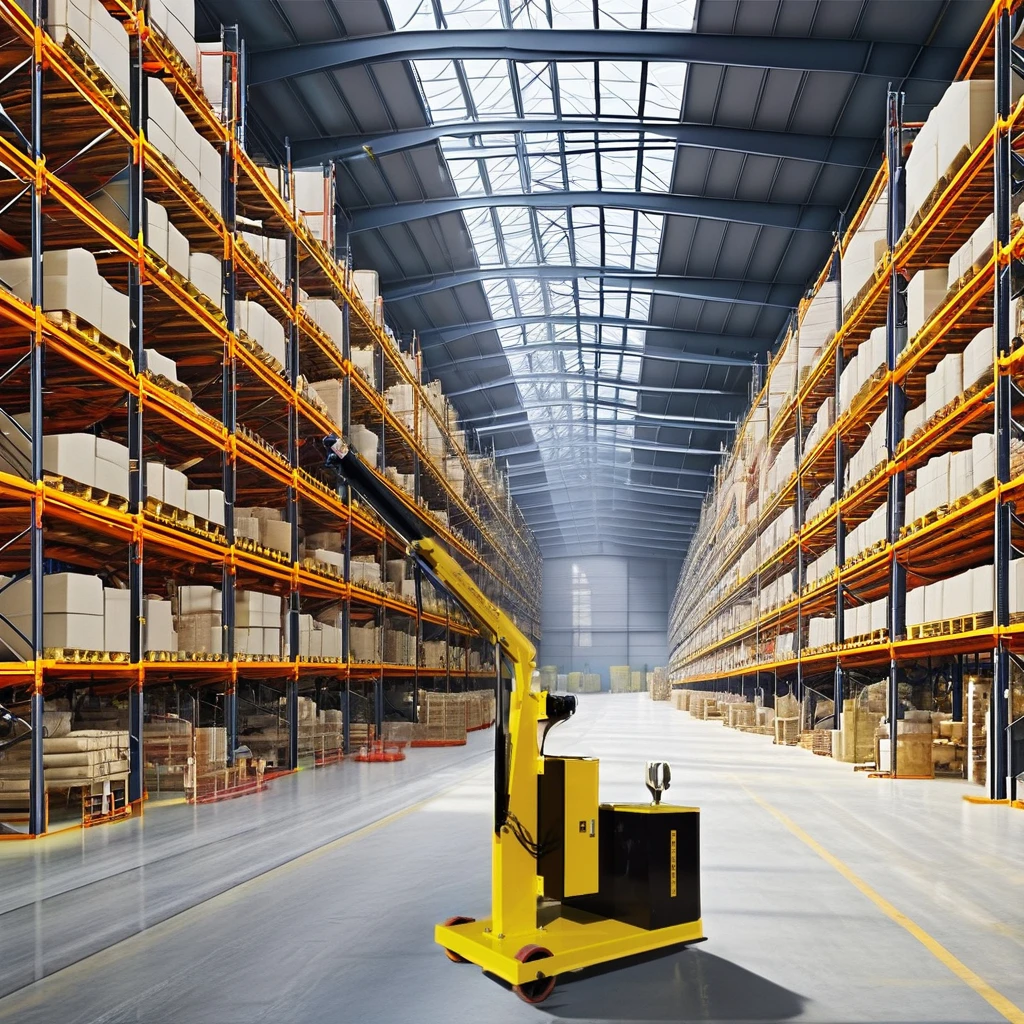 CE Certification 360 Degree Rotation Hydraulic Construction warehouse lifting machine manual lifting equipment powered crane